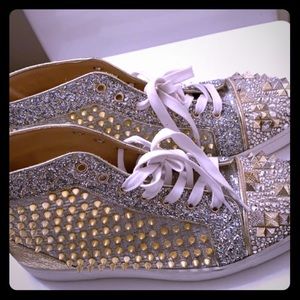 Christian louboutin studded high tops